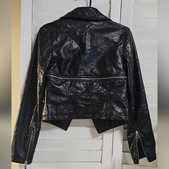 WOW, couture USA black leather jacket - Picture 7 of 7